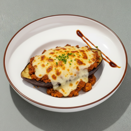 Berenjena Rellena de Pavo