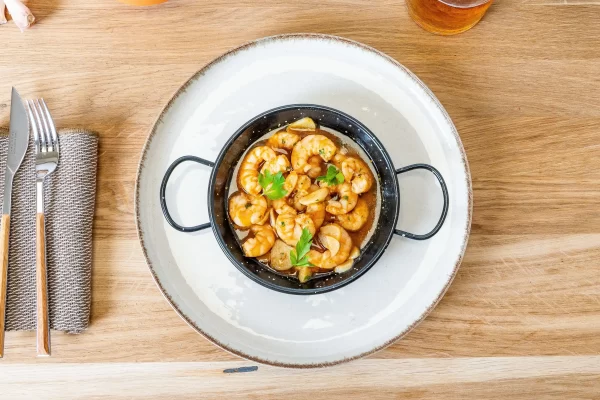 Langostinos al ajillo con AOVE Ecológico - Imagen 3